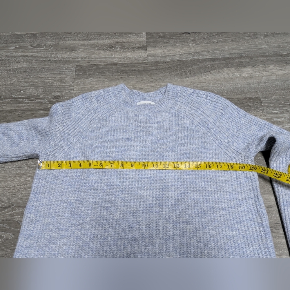 NWT Evereve Millie Shaker Pullover Sweater Light Blue Size L - Picture 9 of 10